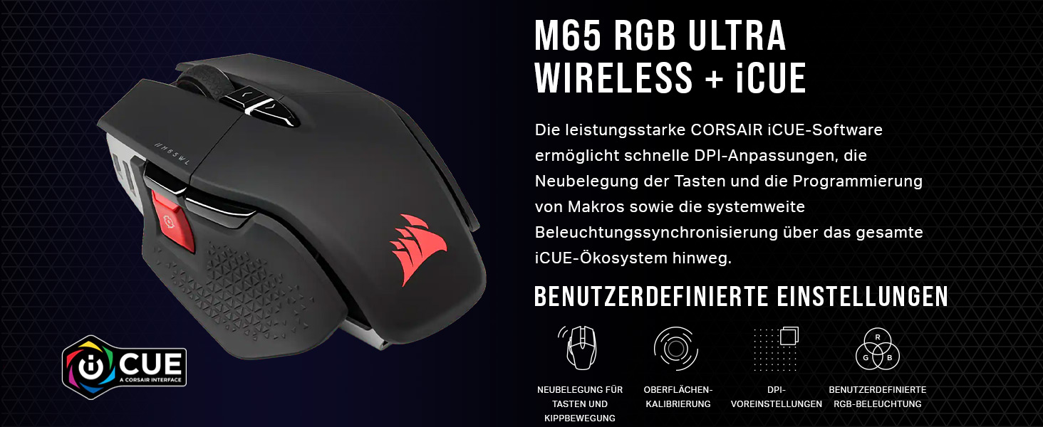 Ігрова дротова миша Corsair Tunable FPS Gaming Mouse для шутерів