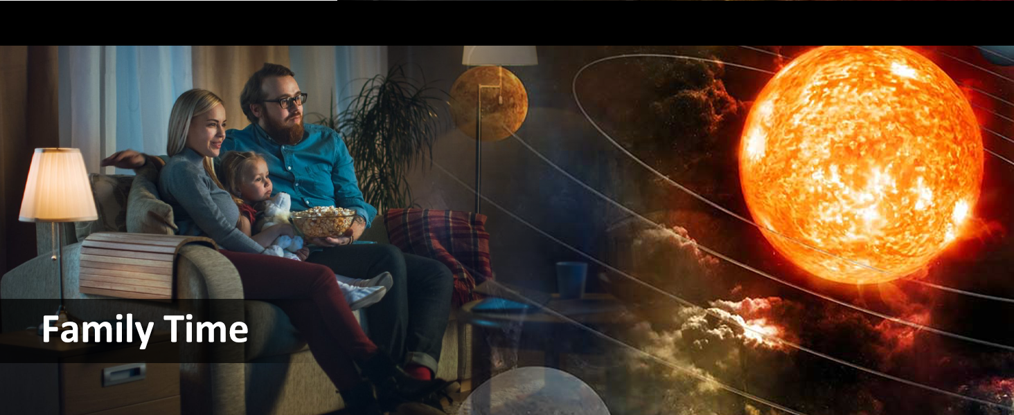 Проєктор зоряного неба VanSmaGo 8-го покоління Sternenhimmel Galaxy: Планетарій, нічник HD з обертанням 360° та таймером (білий)