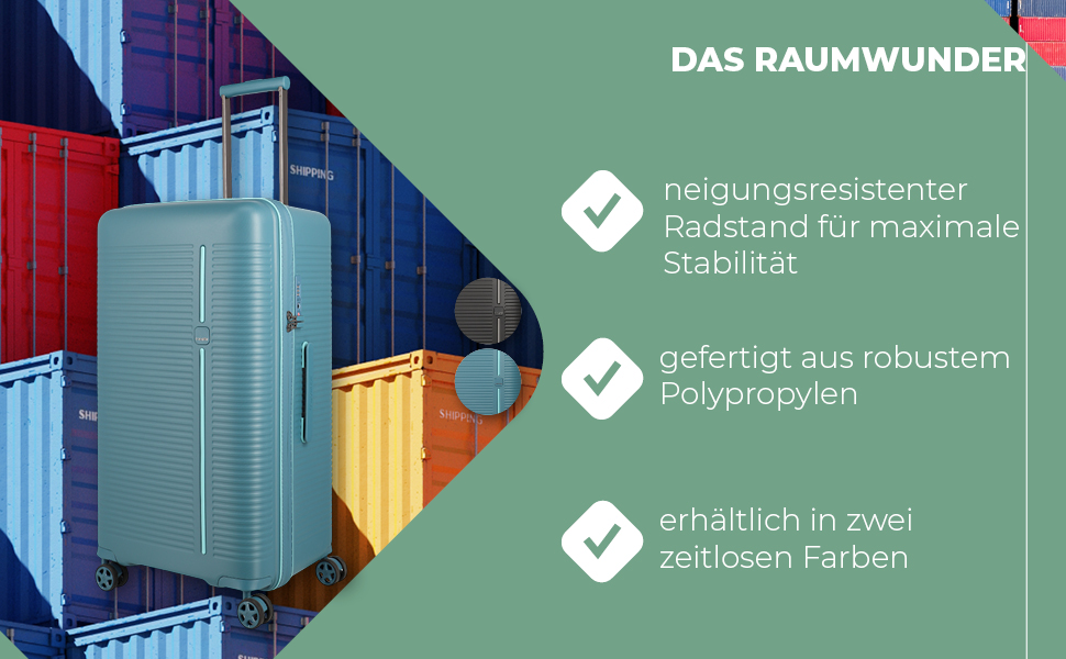 Набір валіз Travelite Roomer 2 шт. (L/M) з TSA замком, Aqua | Чотириколісні валізи з розширенням