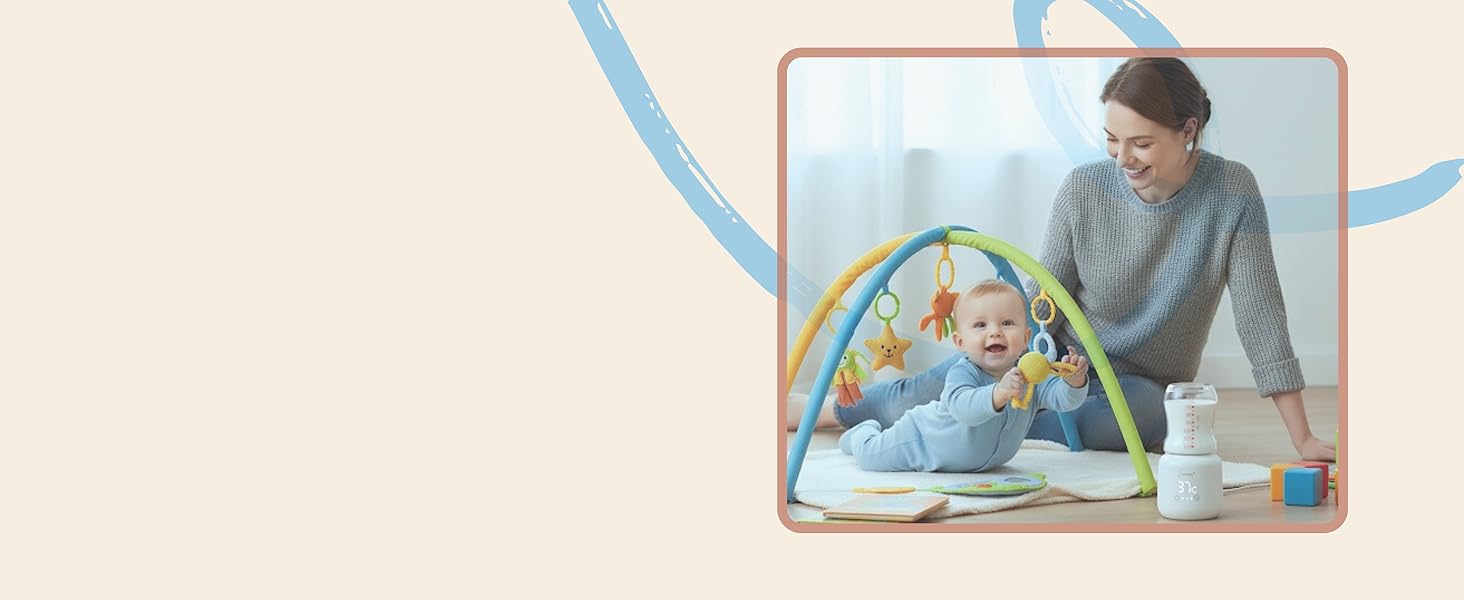 Підігрівач для пляшечок Lämmy – акумуляторний, портативний, точний, не протікає, компактний – для всіх пляшечок, USB