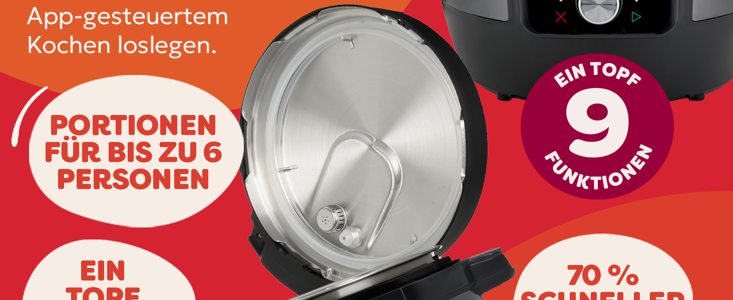 Instant Pot Plus 9-в-1: Мультиварка з Wi-Fi, 5.7 л, нержавіюча сталь