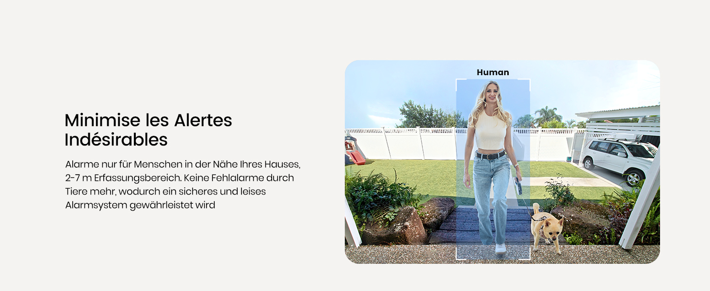 Бездротовий відеодомофон з камерою AOSU 2K HD з PIR-датчиком та детекцією пакунків, сумісний з Alexa