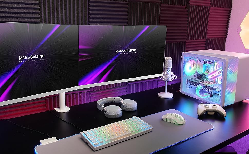 Кріплення для монітора Mars Gaming MARM1W, сумісний з VESA75/100, для моніторів до 32