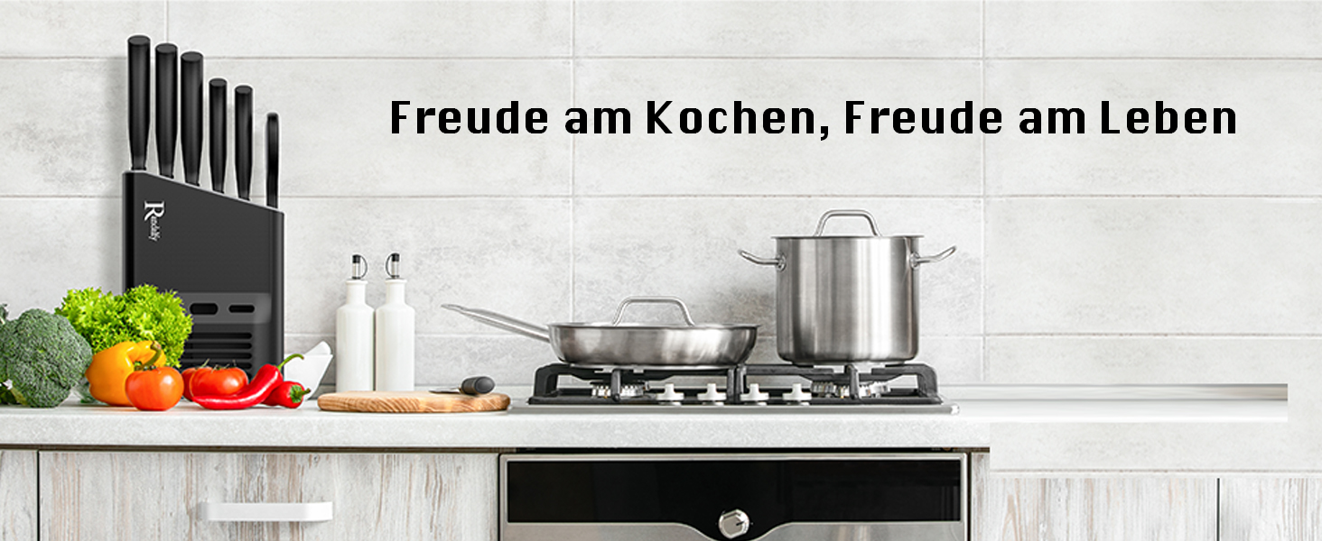 Набір ножів кухонних 7 предметів з бруском: ніж, ніж для овочів, ніж для м'яса, ножиці, брусок для ножів. Ідеально для нарізки м'яса, овочів, фруктів. Чорний колір.
