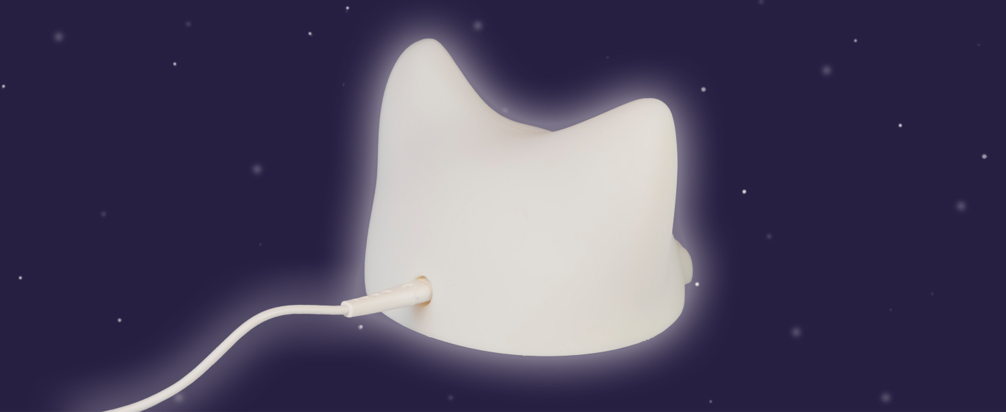 Дитячий LED нічник MegaLight (Catty) — регульований сенсорний світильник для дітей та немовлят, USB-зарядка