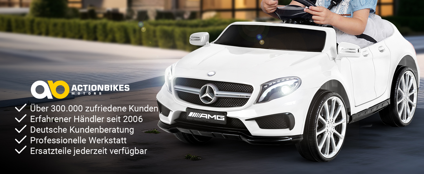 Дитячий електромобіль Mercedes AMG GLA45 чорний, ліцензія, з пультом 2,4 ГГц, іграшковий автомобіль для дітей від 3 років
