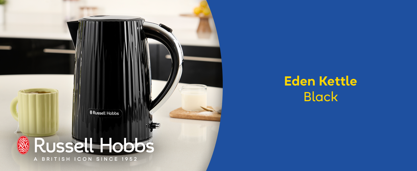 Електричний чайник Russell Hobbs Eden 1.7л 2400W, колір малиновий (Himbeere), нержавіюча сталь, з фільтром від накипу та індикатором рівня води, модель 27362-70