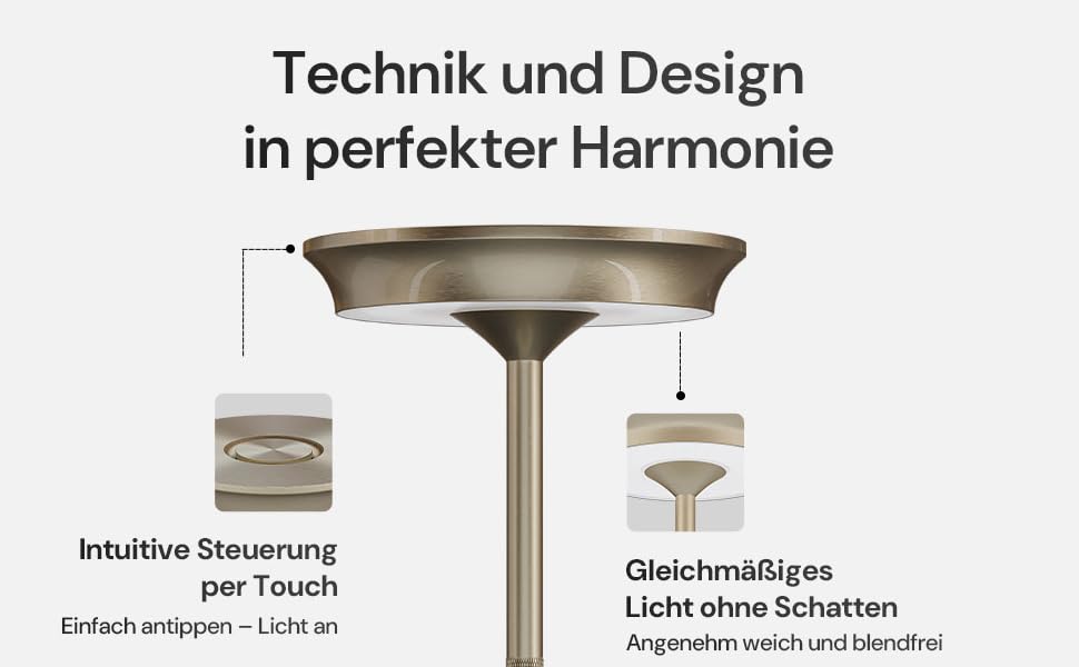 LED настільна лампа Designgold бездротова з акумулятором - стильний дизайн, 3 кольори світла, регулювання яскравості, для дому та на вулицю, срібна