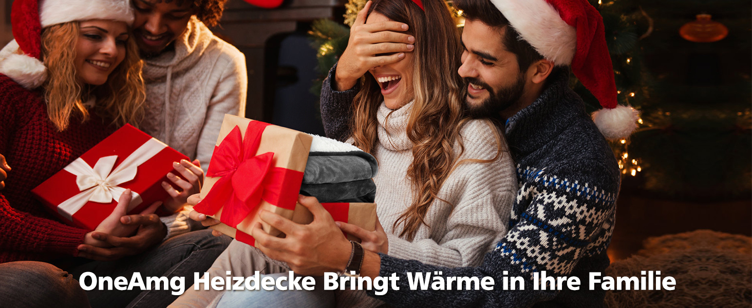 Електрична грілка з таймером 10 годин, 6 режимів нагріву, з пультом дистанційного керування, машинне прання, 133 x 155 см, сіра