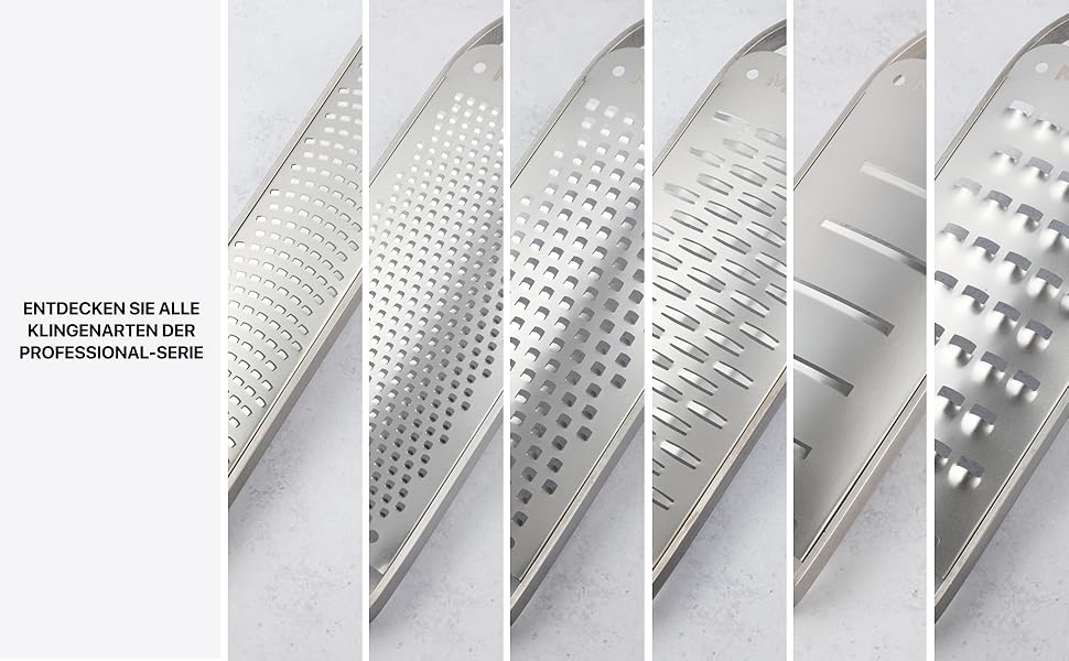 Мікроплан NEUE Professional Serie з грубою клинком | Професійна тертка з нержавіючої сталі | Ідеальна для сиру, овочів, горіхів, шоколаду, імбиру та часнику | Зроблено в США