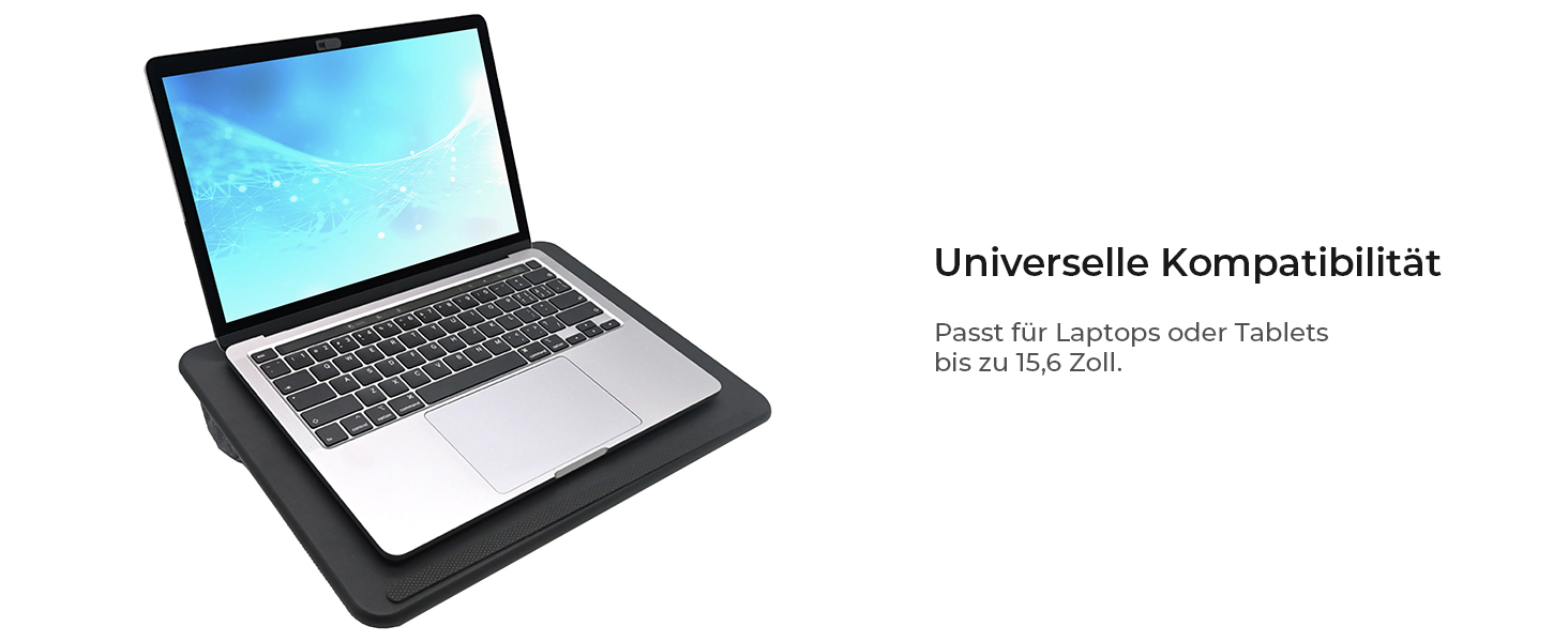 Підставка для ноутбука на коліна, подушка-стільниця для дому, офісу, ліжка/дивану/софи, для ноутбуків до 17 дюймів, планшетів, 30.5 x 57 x 4.5 см, (Mittel – PU)