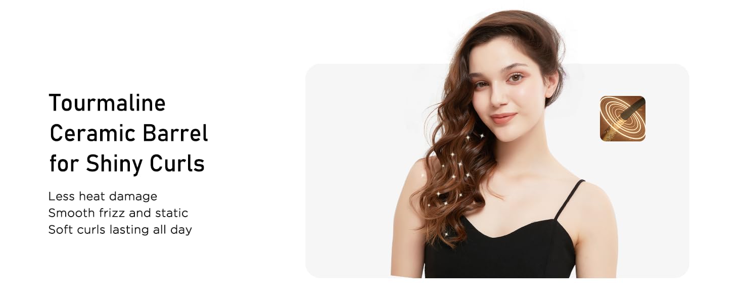 Автоматичний локон Janelove для довгих волосся, 25 мм, негативні іони, 4 температури