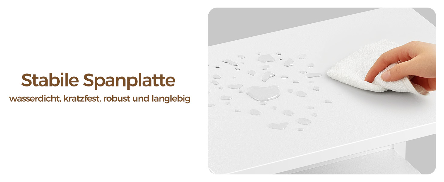 Комп'ютерний стіл Seventable з розетками та LED-підсвічуванням, 100 см, ігровий стіл з 5 шухлядами, стіл для офісу, робочого кабінету, спальні, вітальні, білий