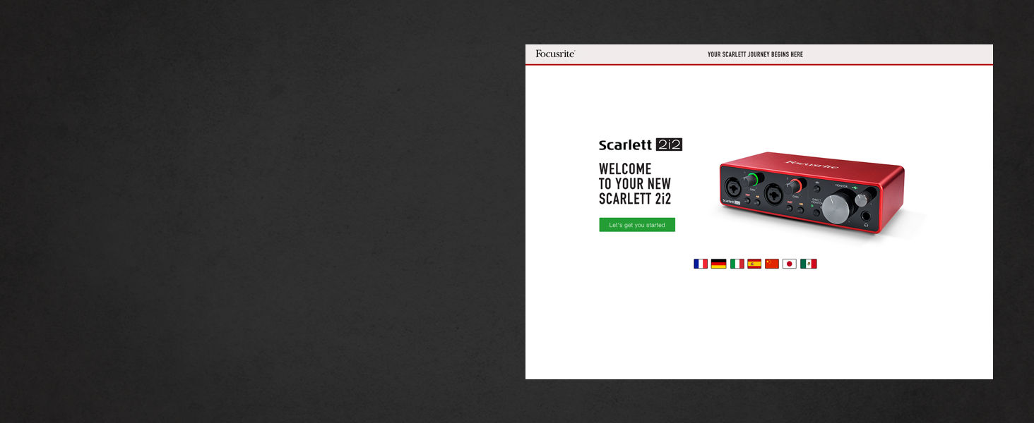 Аудіоінтерфейс Focusrite Scarlett 2i2 3-го покоління з USB: комплект для гітаристів, вокалістів та продюсерів. Студійна якість звуку + ПО