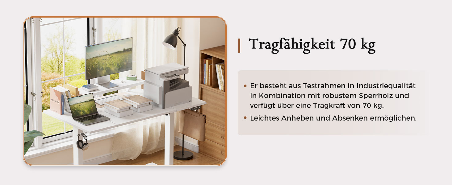 Регульований по висоті письмовий стіл Klicelor з LED-підсвіткою та розетками, 160x80 см, ігровий стіл для офісу з моніторною підставкою, чорний