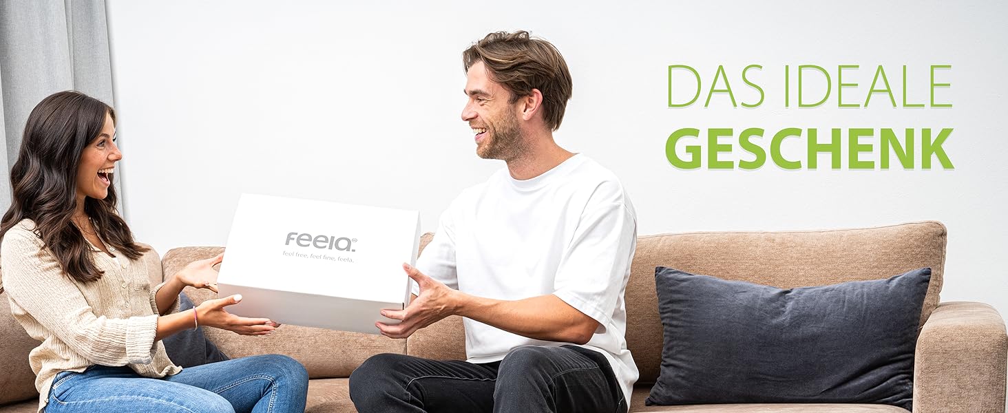 Ортопедичний сидіння кільце Feela® [3 ступені жорсткості] – подушка для геморою з отвором – після операції та пологів – сидіння для полегшення болю в куприку, подушка для геморою, сидіння-пончик – знімає біль (Medium) Чорний, Medium / Mittel (60-80 кг)