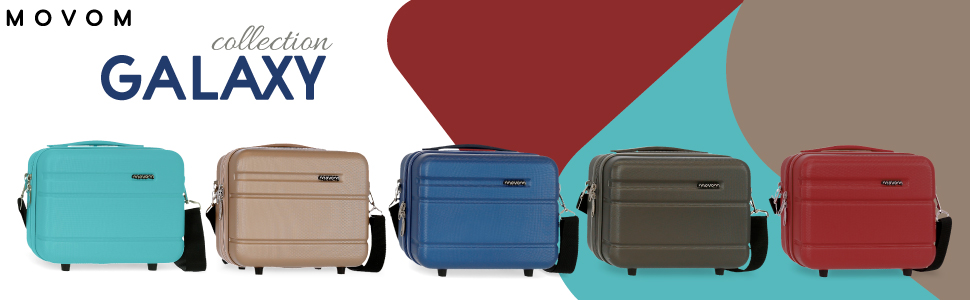 Набір валіз Movom Galaxy Azulon, 2 шт., блакитний, ABS, 55/68 см, 111 л