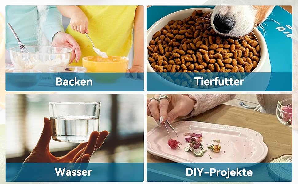 Кухонні ваги BOMATA: цифрові, з нержавіючої сталі, IPX6, 5 кг, 0.1 г, USB-C, для приготування їжі, випічки, схуднення