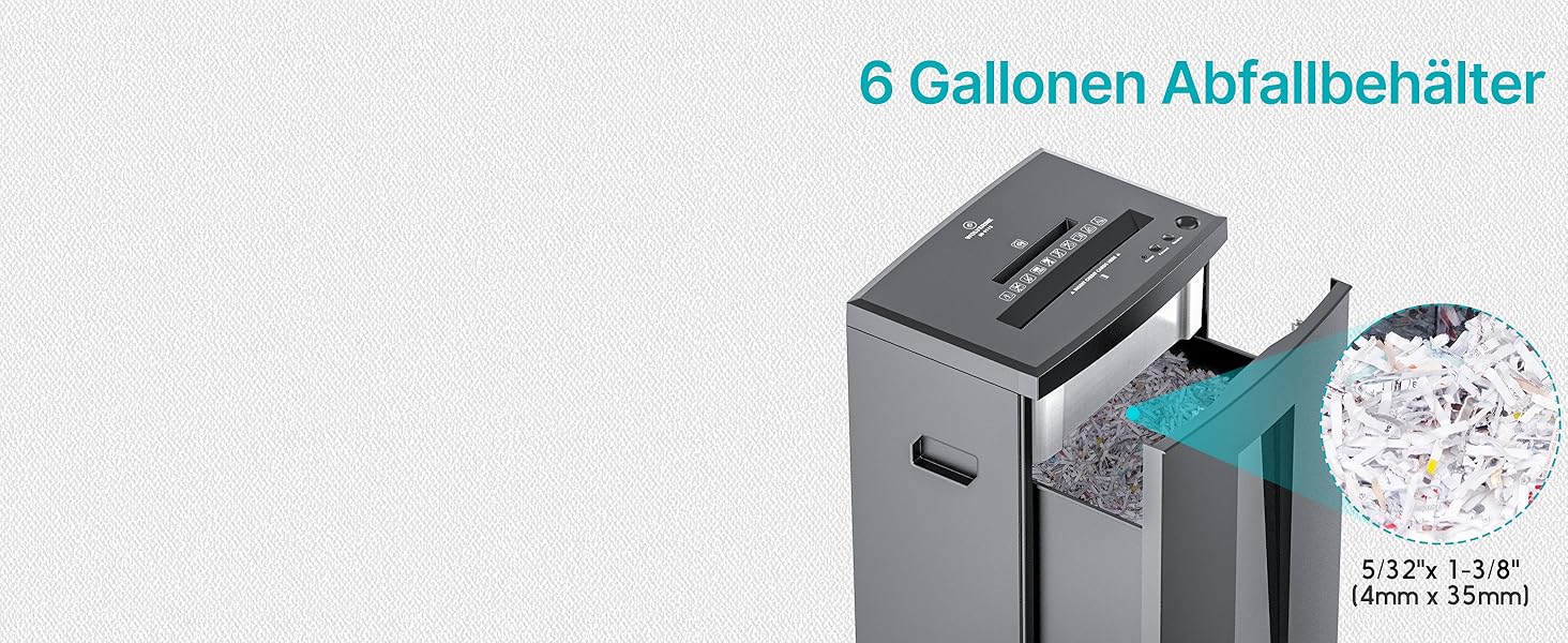 Шредер для паперу WOLVERINE P4 SD9113: 18 листів, знищення CD, тихий, 22 л, сірий