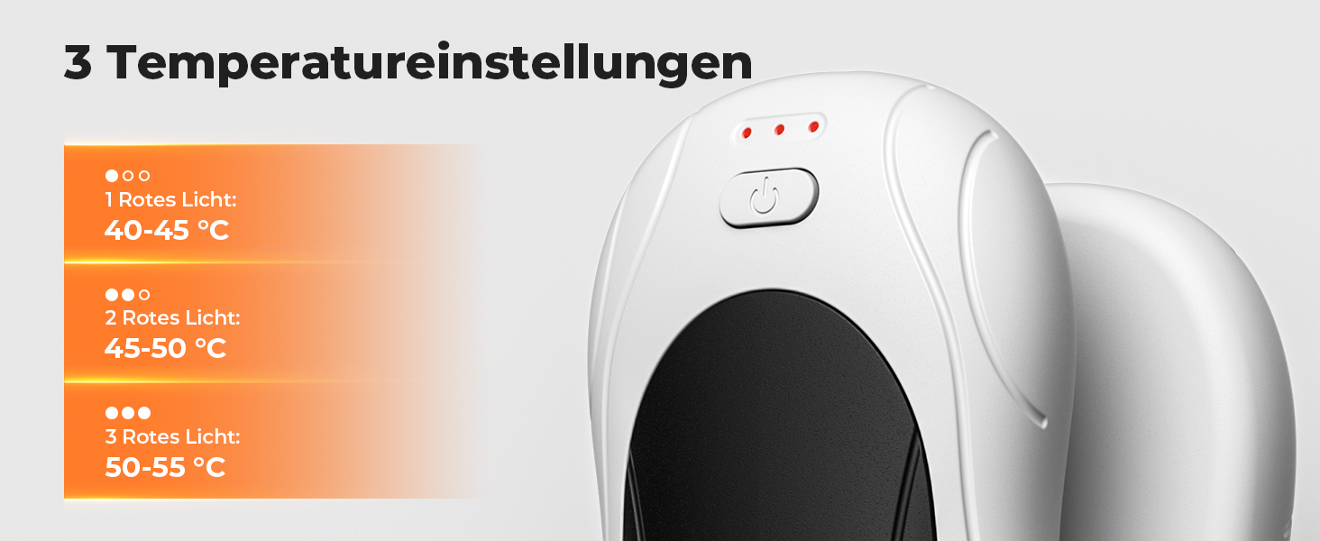 Електричні грілки для рук 2 шт. USB, 6000mAh, 3 режими нагріву, для кемпінгу, відпочинку на природі, офісу