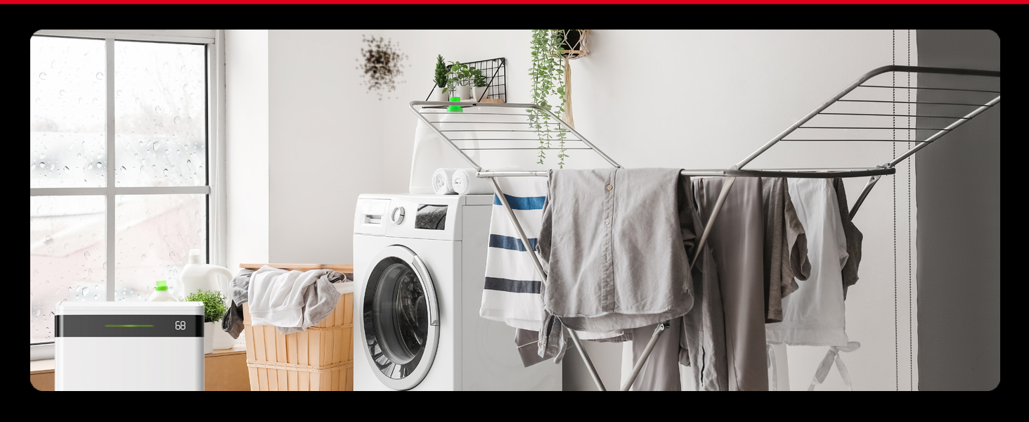 Електричний осушувач повітря AEF2000 - 20 л/день, до 30 м², тихий, з автовимкненням, гігростатом та сенсорним дисплеєм. Ідеально для спальні та ванної кімнати. З керуванням через додаток.