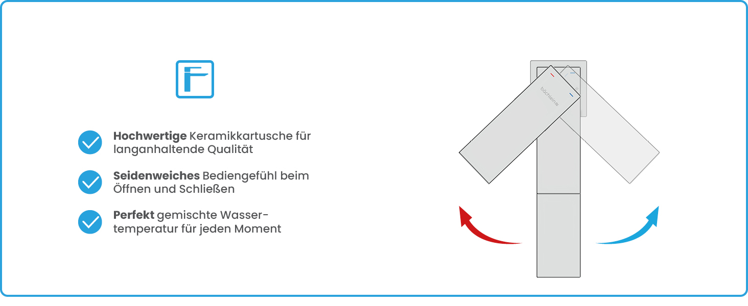 Змішувач для ванної кімнати Bächlein Imatra - хром, однорідний дизайн