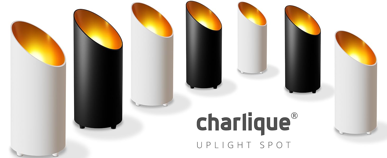 LED прожектор для підлоги (2 шт) білий 6W, напольний світильник для непрямого освітлення вітальні, з лампою GU10 230V, тепле біле світло 2700K