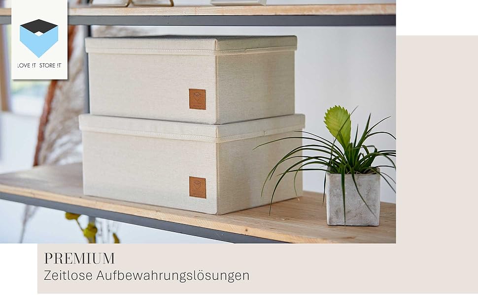 Преміум коробка для зберігання новорічних прикрас LOVE IT STORE IT - тканинна коробка з 30 відділеннями, знімний піднос, сіра, 58x36x25 см