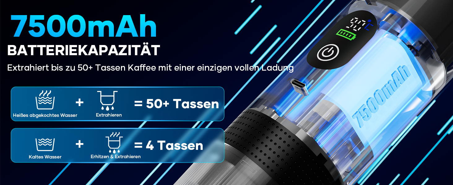 Портативна кавомашина Espresso Kejector з акумулятором: для дому, в подорожах, в авто. 3-в-1: кава, еспресо, капсули. Digital display, металевий сірий.