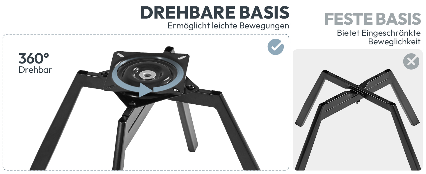 Крісло Yaheetech для кухні/їдальні/вітальні, обертається на 360°, з підлокітниками та металевими ніжками, темно-сірий (2 шт.)