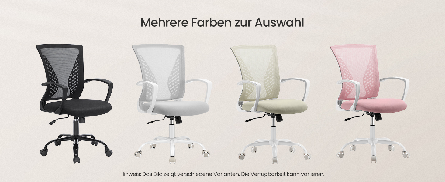 Офісне крісло SONGMICS ергономічне сітчасте, стілець для комп'ютера з регулюванням висоти та функцією гойдання, дихаюча оббивка, до 120 кг, сіро-голубий (OBN022GD01)