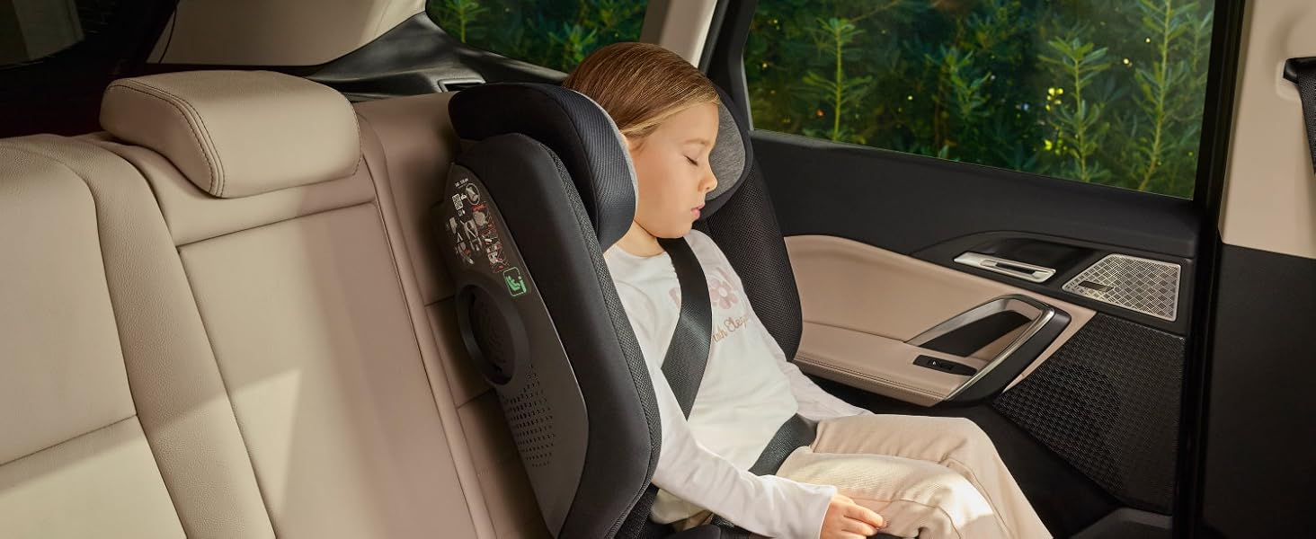 Дитяче автокрісло Chicco Fold&Go S i-Size (100-150 см) група 2/3, з Isofix, складане, колір зелений