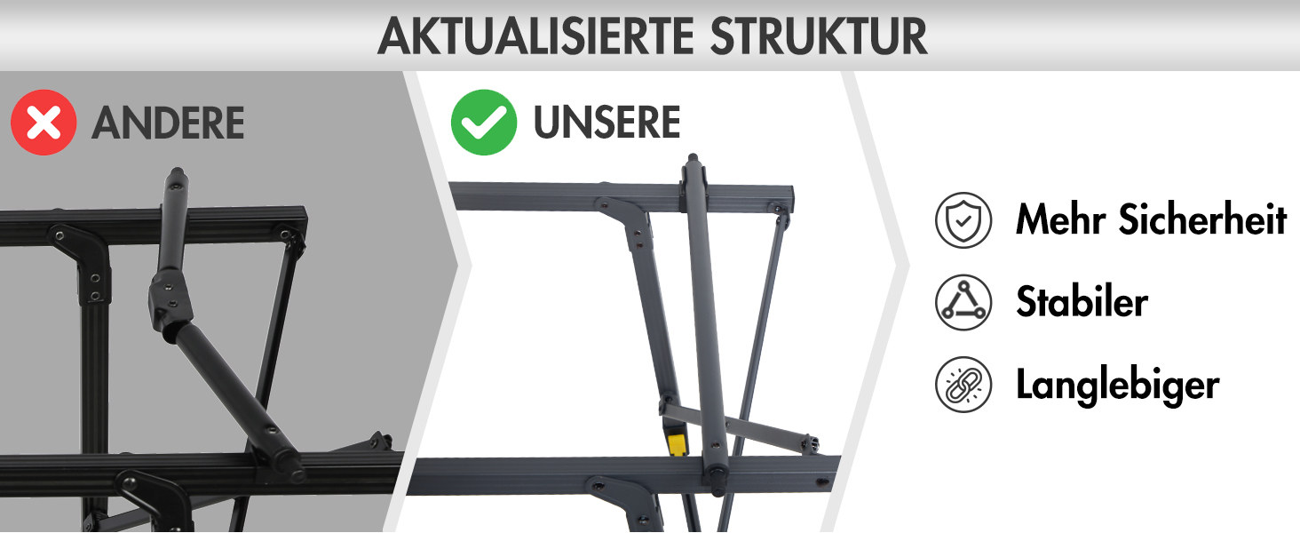 Складаний кемпінговий стіл Portal з регулюванням висоти, алюмінієвий, 90 x 53 см, сірий
