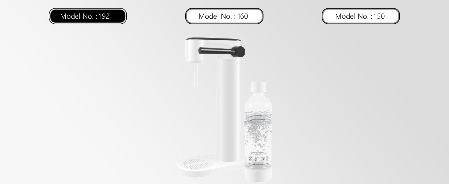 Сифон для газування води Sodastream (газвататор) з пляшкою 1 л, чорний, висота 40.3 см