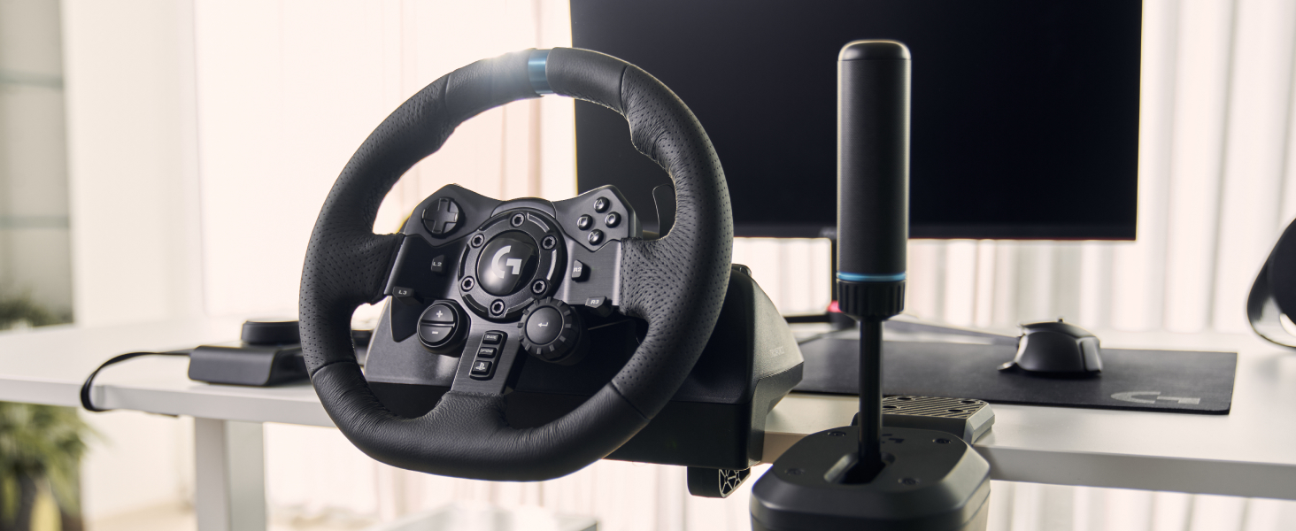 Logitech G29 Driving Force Racing Wheel – Ігровий кермо з Force Feedback для PS5, PS4, PC, Mac – Чорний