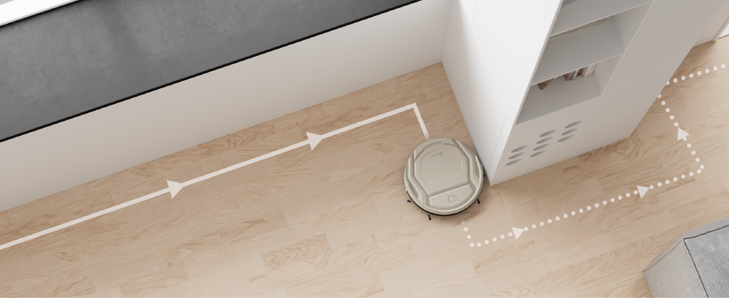 Робот-пилосос LEFANT M210P, супертонкий робот-пилосос, потужність всмоктування 2200 Па, час роботи 120 хв, Wi-Fi, оптимізований для килимів, шерсті домашніх тварин, твердої підлоги, робот-пилосос із зарядною станцією, сіре шампанське M210P Champagne Grey