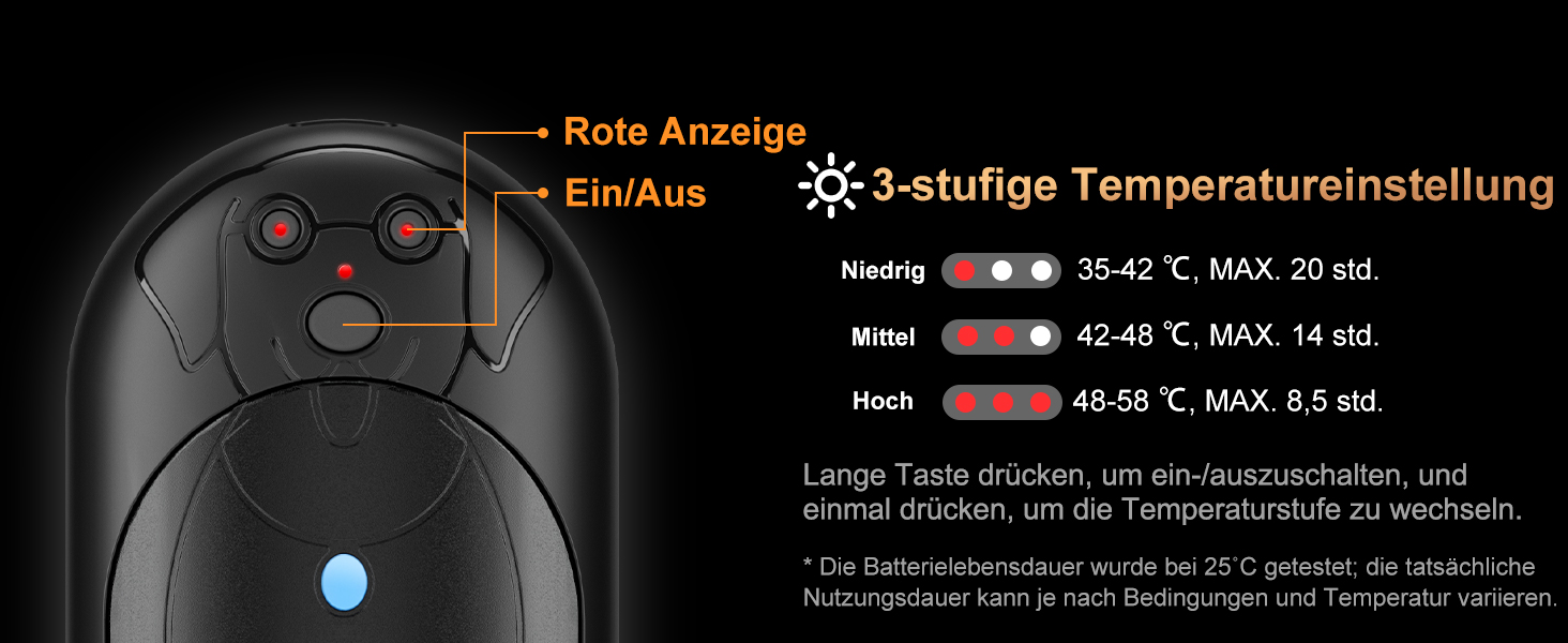 Електричний грієчка для рук Lepwings, 2 шт., 6000 mAh, USB-зарядка, 3 режими, 20 годин роботи, для активного відпочинку взимку, чорний