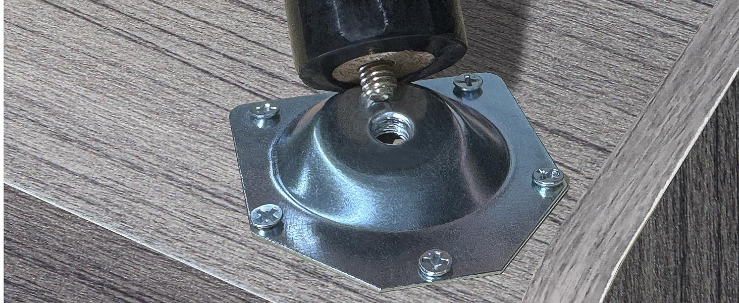 Стіл для програвача, стійка для програвача середини століття з місцем для зберігання вінілу (до 150+ альбомів), шафа для вінілових платівок з регульованими полицями (Сірий)