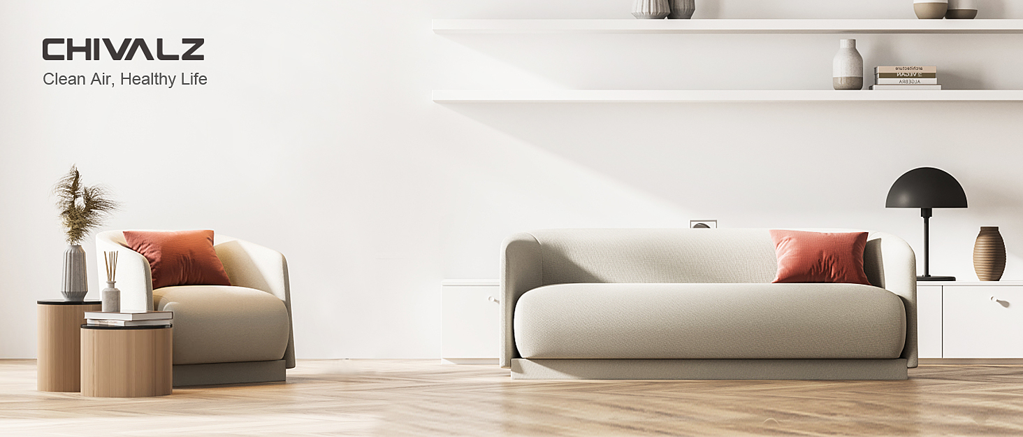 Зволожувач повітря Chivalz Top Fill для великих кімнат 6л з нічником, поворотна на 360° форсунка, аромадифузор, 50 годин, для спальні, дитячої, рослин, немовлят, чорний глянцевий + 2 виходи туману