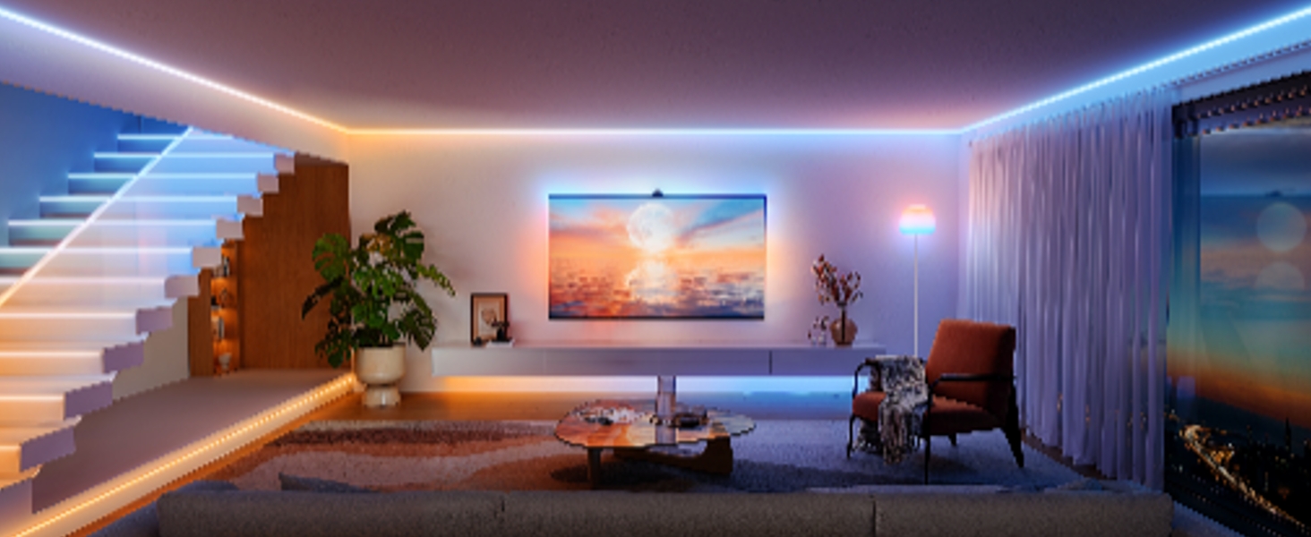 Світлодіодна стрічка Govee COB Strip Light 2 RGBIC, 3м, колірна температура 1000K-10000K, підтримка Matter