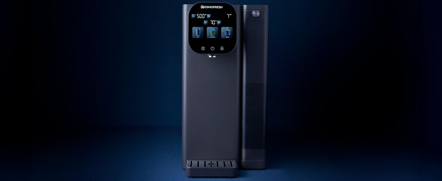 Система зворотного осмосу OsmoFresh Fusion Air настільна | З мінералізацією та УФ-стерилізацією | Гаряча вода | Без встановлення, сертифікат TÜV