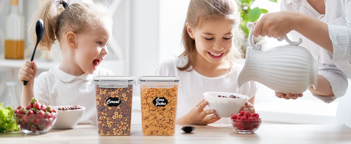 Набір контейнерів для зберігання Vtopmart з кришкою, 32 шт. - герметичні, BPA-free, для борошна, цукру, круп, з ручкою та етикетками