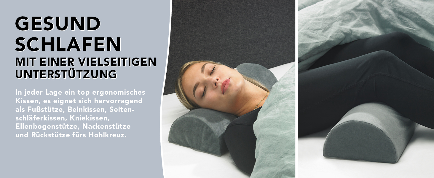 XDREAM Подушка для колін для тих, хто спить на боці | Ортопедична подушка для ніг з Memory Foam для полегшення болю в колінах та спині | Підтримка шиї, попереку | Знімний чохол, Memory Foam