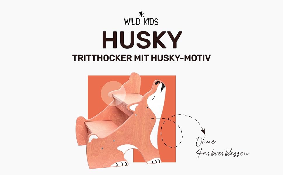 Дитячий тритуходер Wild Kids Modern Tritthocker з дерева, 2 сходинки, для ванної кімнати, натхненний меблями Монтессорі (колір: коричневий, світло-коричневий)