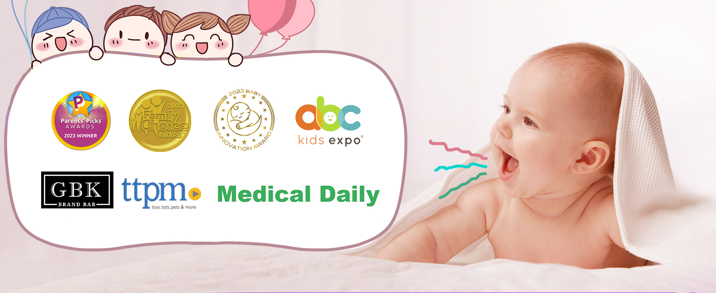 Відеоняня NETVUE Blau: дитяча IP-камера 1080P з кріпленням 4-в-1, двостороннім аудіо, датчиком руху, моніторингом температури та аналізом сну