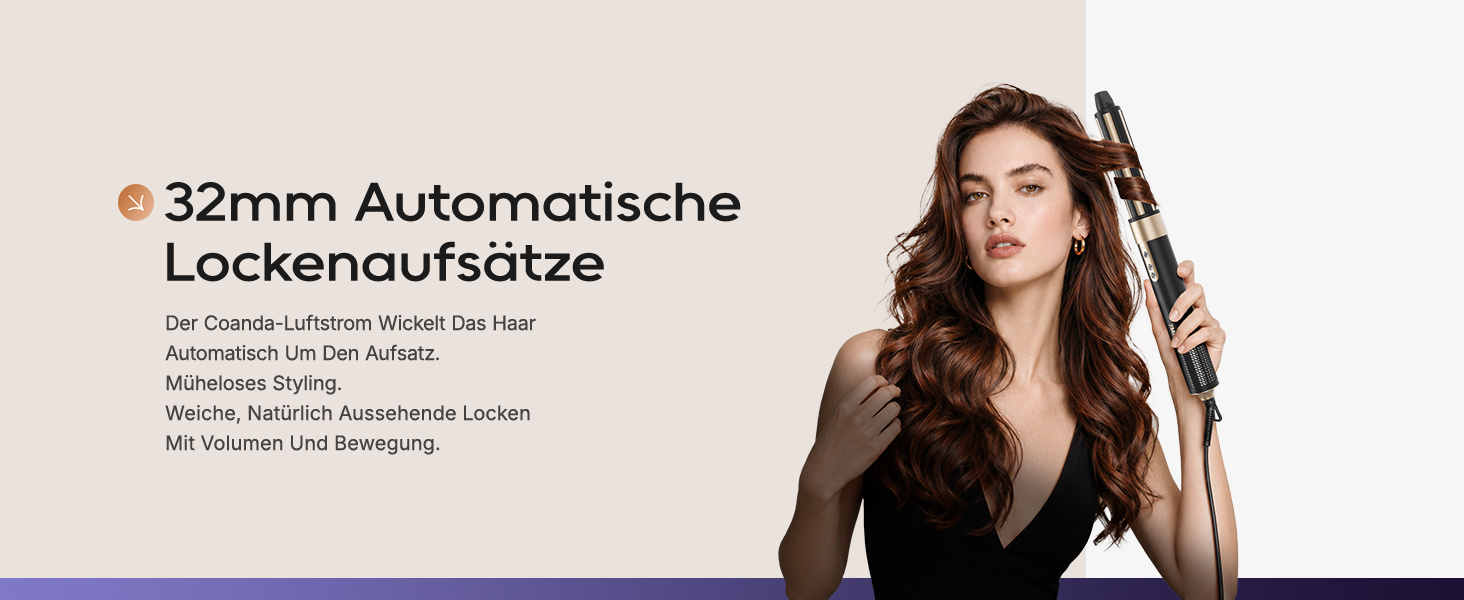 Стайлер для волосся 6 в 1 7MAGIC Airstyler: іонний фен та автоматичний плойка-локони (Obsidian)