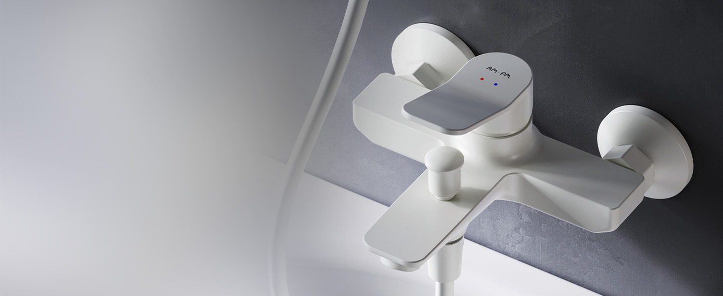 Змішувач для ванни X-Joy X-Joy FXA10022 чорний матовий з виливом, одноручний | Змішувач для ванни та душу