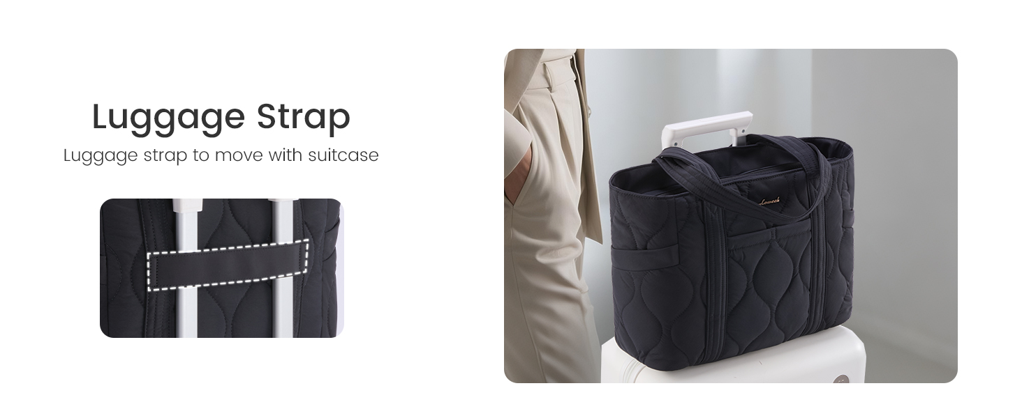 Сумка для ноутбука LOVEVOOK 15.6 дюймів, жіноча сумка-шоппер, велика містка сумка-тоут для роботи, навчання, подорожей, чорна