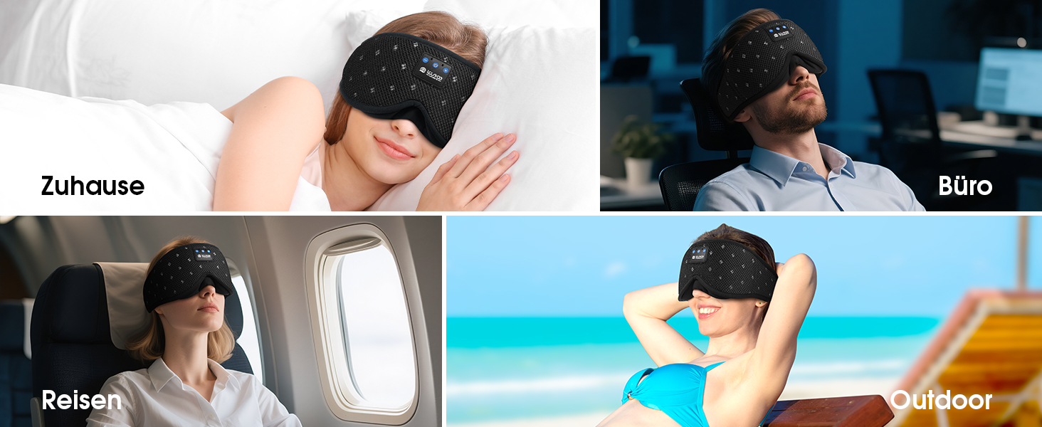 Маска для сну LOVE EYE 3D, для тих, хто спить на боці, чоловіча та жіноча, дихаюча, світлонепроникна (Чорна)