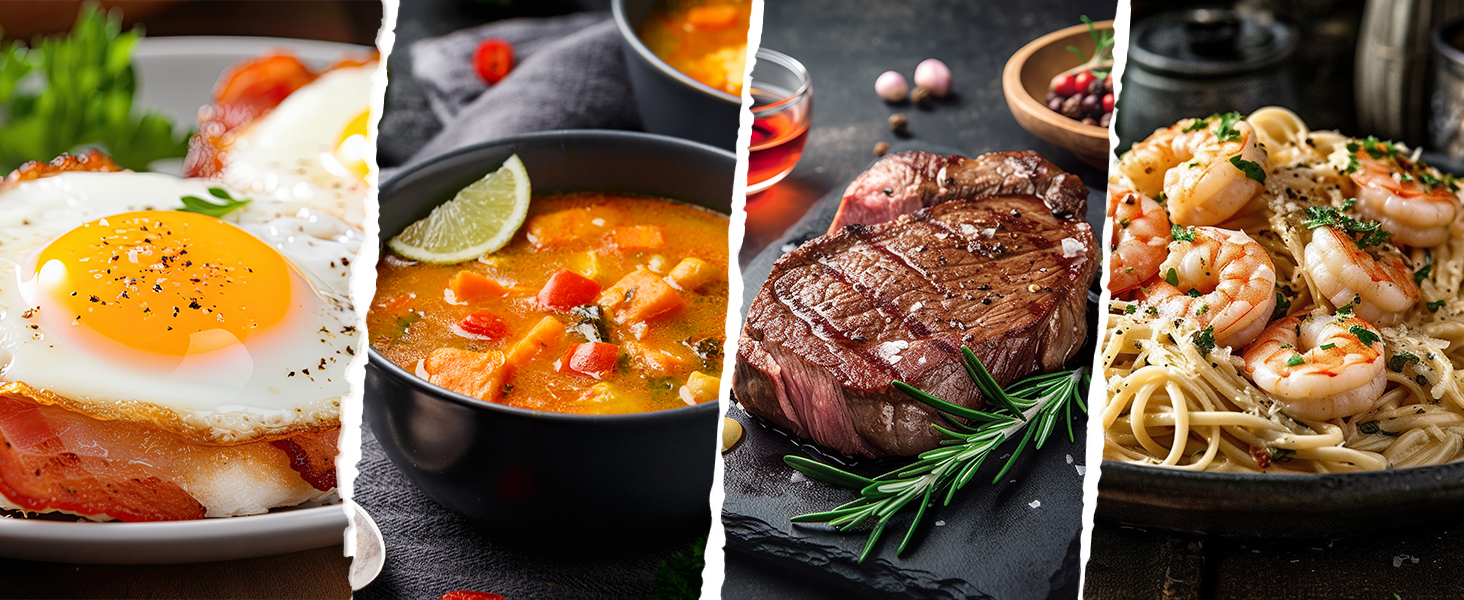 Набір антипригарних сковорідок BEZIA з знімними ручками, для всіх типів плит, з антипригарним покриттям, можна мити в посудомийній машині та використовувати в духовці, без PFAS, чорний